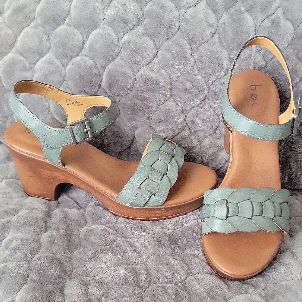 BOC Women's Blue Braided Sandals